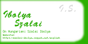 ibolya szalai business card